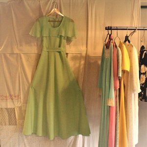 Beautiful Light Green Vintage Gown